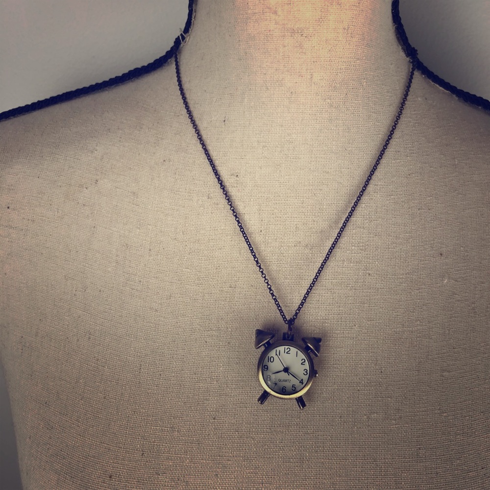 Clock necklace